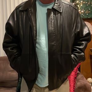 Colebrook mens authentic leather jacket